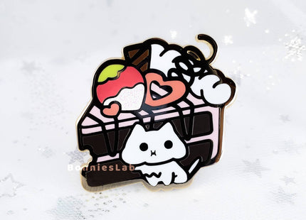 Gamers Guild AZ Bonnies Lab Chocolate Strawberry Enamel Pin Faire