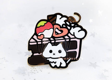 Gamers Guild AZ Bonnies Lab Chocolate Strawberry Enamel Pin Faire