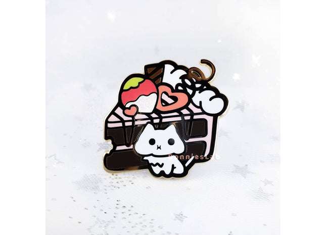 Gamers Guild AZ Bonnies Lab Chocolate Strawberry Enamel Pin Faire