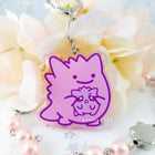 Gamers Guild AZ Bonnies Lab Ditto Holding Gengar Epoxy Acrylic Keychain Charm Faire