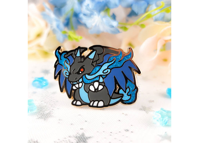 Gamers Guild AZ Bonnies Lab Mega Charizard X Enamel Pin Faire