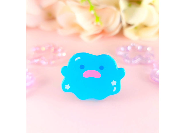 Gamers Guild AZ Bonnies Lab Puddle Pal Blue Soft Dyed Enamel Pin Faire