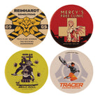 Gamers Guild AZ Cardsmiths Overwatch: Set of 4 Printed Metal Coasters (Pre-Order) AGD