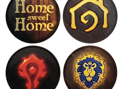 Gamers Guild AZ Cardsmiths World of Warcraft: Set of 4 Printed Metal Coasters (Pre-Order) AGD