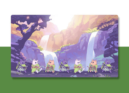 Gamers Guild AZ Caverns & Calicos Caverns & Calicos: Elf Waterfall Playmat: Drawstring Bag with Label Faire