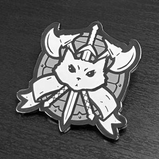 Gamers Guild AZ Caverns & Calicos Enamel Pin: Cat Class - Fighter Caverns & Calicos