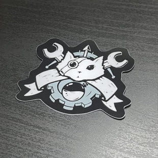 Gamers Guild AZ Caverns & Calicos Sticker: Cat Class - Artificer Caverns & Calicos