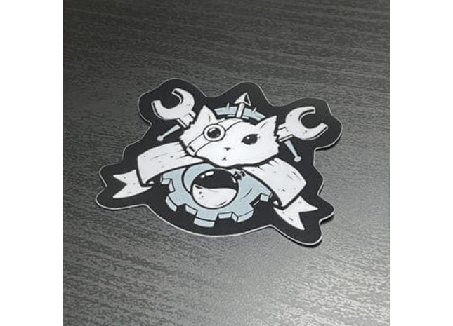 Gamers Guild AZ Caverns & Calicos Sticker: Cat Class - Artificer Caverns & Calicos