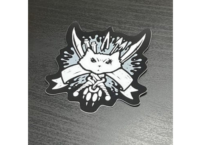 Gamers Guild AZ Caverns & Calicos Sticker: Cat Class - Blood Hunter Caverns & Calicos
