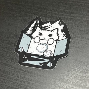 Gamers Guild AZ Caverns & Calicos Sticker: Cat Class - Dungeon Master/Game Master Caverns & Calicos