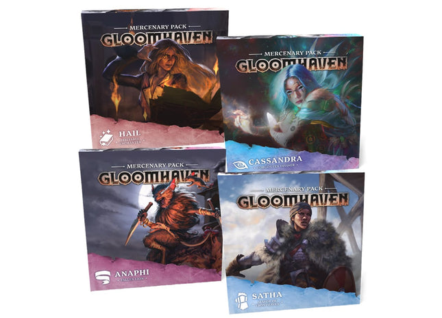 Gamers Guild AZ Cephalofair Games Gloomhaven: 2025 Mercenary Packs - Wave 1 (4 pack) (Pre-Order) GTS