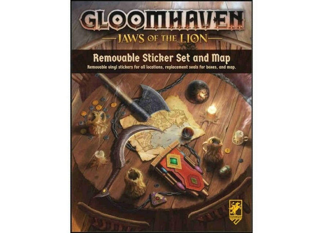 Gamers Guild AZ Cephalofair Games Gloomhaven: Jaws of the Lion - Removable Sticker Set & Map GTS