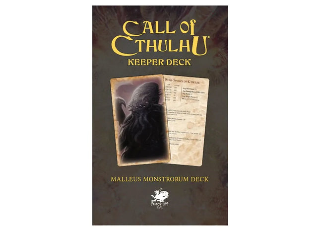 Gamers Guild AZ Chaosium Call of Cthulhu: Keeper Deck - Malleus Monstrorum ACD Distribution