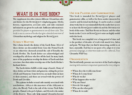 Gamers Guild AZ Chaosium RuneQuest RPG: Cults of RuneQuest - The Earth Goddesses AGD