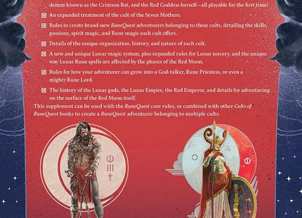 Gamers Guild AZ Chaosium RuneQuest RPG: Cults of RuneQuest - The Lunar Way AGD