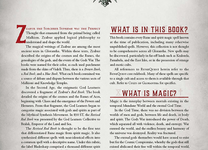 Gamers Guild AZ Chaosium RuneQuest RPG: The Red Book of Magic AGD
