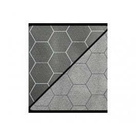 Gamers Guild AZ Chessex Chessex Battlemat 1 Inch Reversible Black-Grey Hexes Chessex