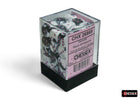Gamers Guild AZ Chessex Chessex Dice: Black-White/Pink Gemini 12mm d6 Dice Block (36 dice) – 26869 Chessex
