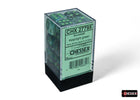 Gamers Guild AZ Chessex Chessex Dice: Borealis Kelp/light green Luminary 16mm d6 Dice Block (12 dice) Chessex