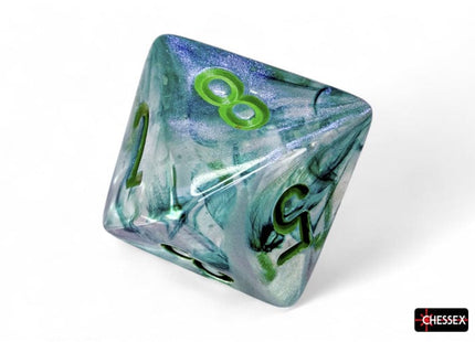 Gamers Guild AZ Chessex Chessex Dice: Borealis Kelp/light green Luminary Polyhedral 7-Dice Set Chessex