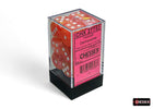 Gamers Guild AZ Chessex Chessex Dice: Festive Dahlia/white 16mm d6 Dice Block (12 dice) Chessex