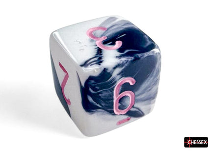 Gamers Guild AZ Chessex Chessex Dice: Gemini Black-White/pink Polyhedral 7-Dice Set Chessex