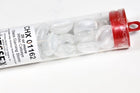 Gamers Guild AZ Chessex CHX01162 - Chessex  Glass Gaming Stones: Crystal Clear Cat's Eye Gaming Stones (40) Chessex