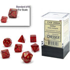 Gamers Guild AZ Chessex CHX20504: 7-Die Set Mini Glitter: Ruby/Gold Chessex