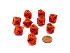 Gamers Guild AZ Chessex CHX25103 - Chessex Set of Ten d10 Speckled Fire Chessex