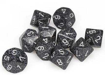 Gamers Guild AZ Chessex CHX25118: Chessex D10 Speckled Ninja Set of Ten ACD Distribution