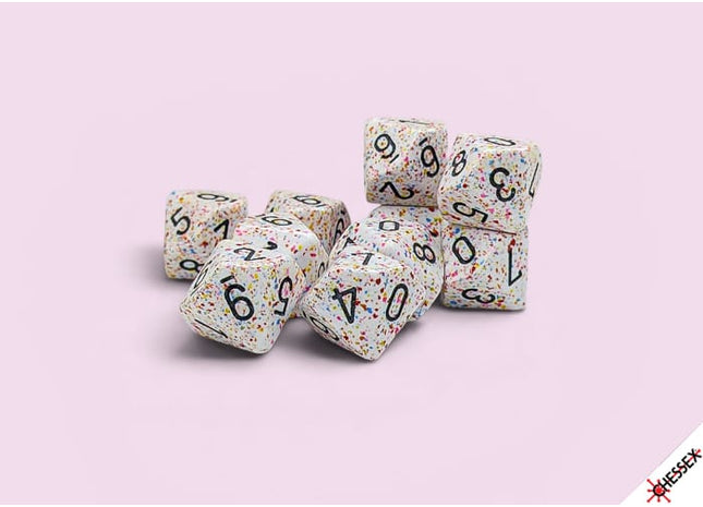 Gamers Guild AZ Chessex CHX25121 - Chessex Speckled Birthday D10 - Set of Ten (Pre-Order) AGD