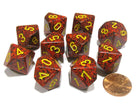 Gamers Guild AZ Chessex CHX25123 - Chessex Set of Ten d10 Speckled Mercury Chessex