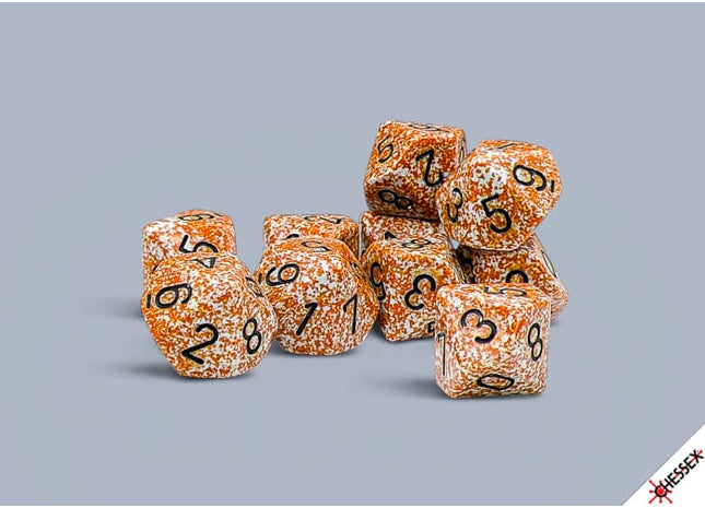 Gamers Guild AZ Chessex CHX25133 - Chessex Speckled Rust D10 - Set of Ten (Pre-Order) AGD