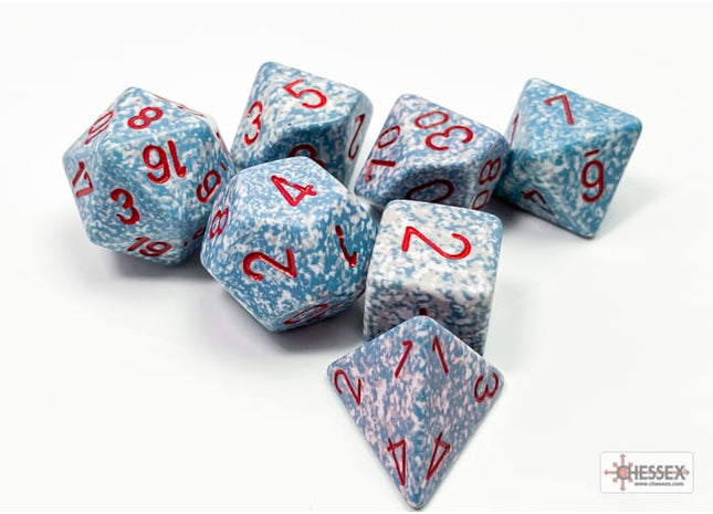 Gamers Guild AZ Chessex CHX25300: Chessex Speckled Sea Polyhedral 7-Dice Set ACD Distribution
