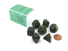 Gamers Guild AZ Chessex CHX25335 - Chessex 7 Die Set Golden Recon Speckled Chessex