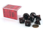 Gamers Guild AZ Chessex CHX25344 - Chessex 7 Die Set Silver Volcano Speckled Chessex