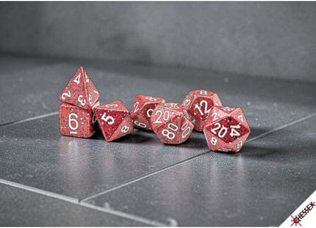 Gamers Guild AZ Chessex CHX25374- Chessex Speckled Lava Stone 7-Dice Set (Pre-Order) AGD