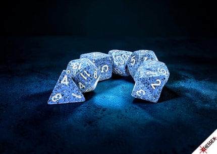Gamers Guild AZ Chessex CHX25376 - Chessex Speckled Ocean Stone 7-Dice Set (Pre-Order) AGD