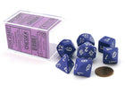 Gamers Guild AZ Chessex CHX25407 - Chessex 7 Die Set Purple / White Opaque Chessex