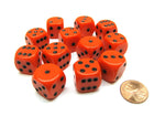 Gamers Guild AZ Chessex CHX25603 - Chessex 16mm Orange / Black Opaque Chessex