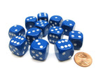 Gamers Guild AZ Chessex CHX25606 - Chessex 16mm Blue / White Opaque Chessex