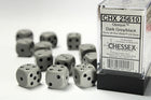 Gamers Guild AZ Chessex CHX25610 - Chessex 16mm D6 Opaque Dark Grey/black Chessex