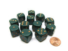 Gamers Guild AZ Chessex CHX25615 - Chessex 16mm Opaque Dusty Green/Copper Chessex