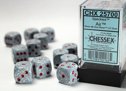 Gamers Guild AZ Chessex CHX25700 - Chessex 16mm D6 Speckled Air Chessex