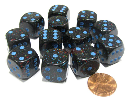 Gamers Guild AZ Chessex CHX25738 - Chessex 16mm Blue Stars Speckled Chessex