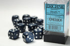 Gamers Guild AZ Chessex CHX25746 - Chessex 16mm Set of 12 D6 Speckled Stealth Chessex