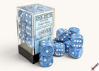 Gamers Guild AZ Chessex CHX25776 - Chessex Speckled Ocean Stone D6 - 12ct Dice Block (Pre-Order) AGD