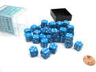 Gamers Guild AZ Chessex CHX25806 - Chessex 12mm Opaque Blue/White Chessex