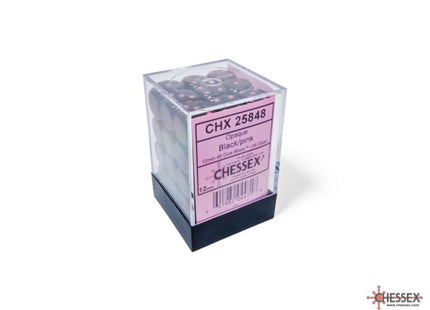 Gamers Guild AZ Chessex CHX25848: Chessex D6 Opaque Black/Pink Dice Block ACD Distribution