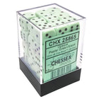 Gamers Guild AZ Chessex CHX25865: Chessex D6 Opaque Pastel Green/Black Dice Block ACD Distribution